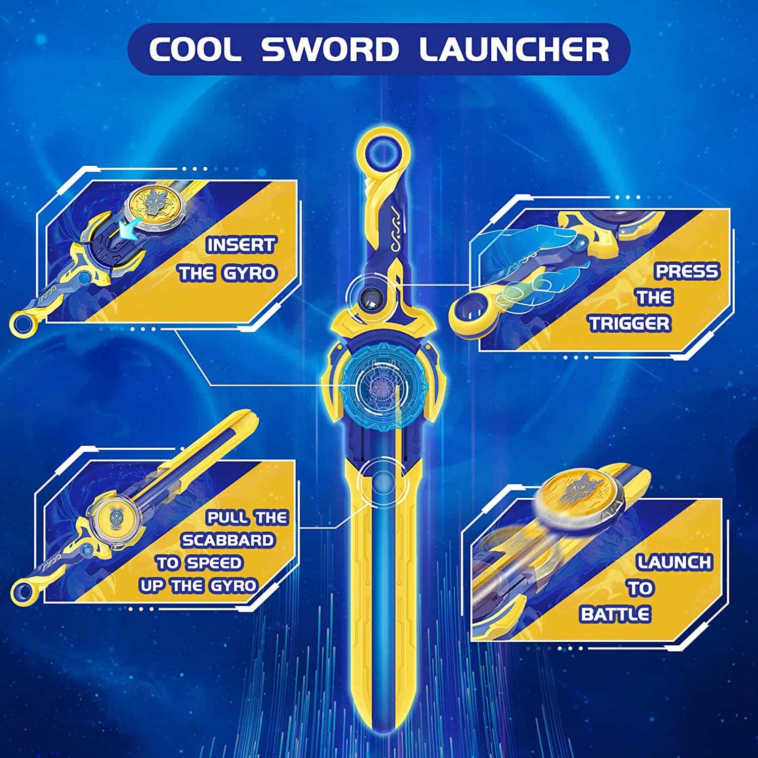 Набор з мечем Infinity Nado VI серія Epic Launcher Standard Fury Wave ...